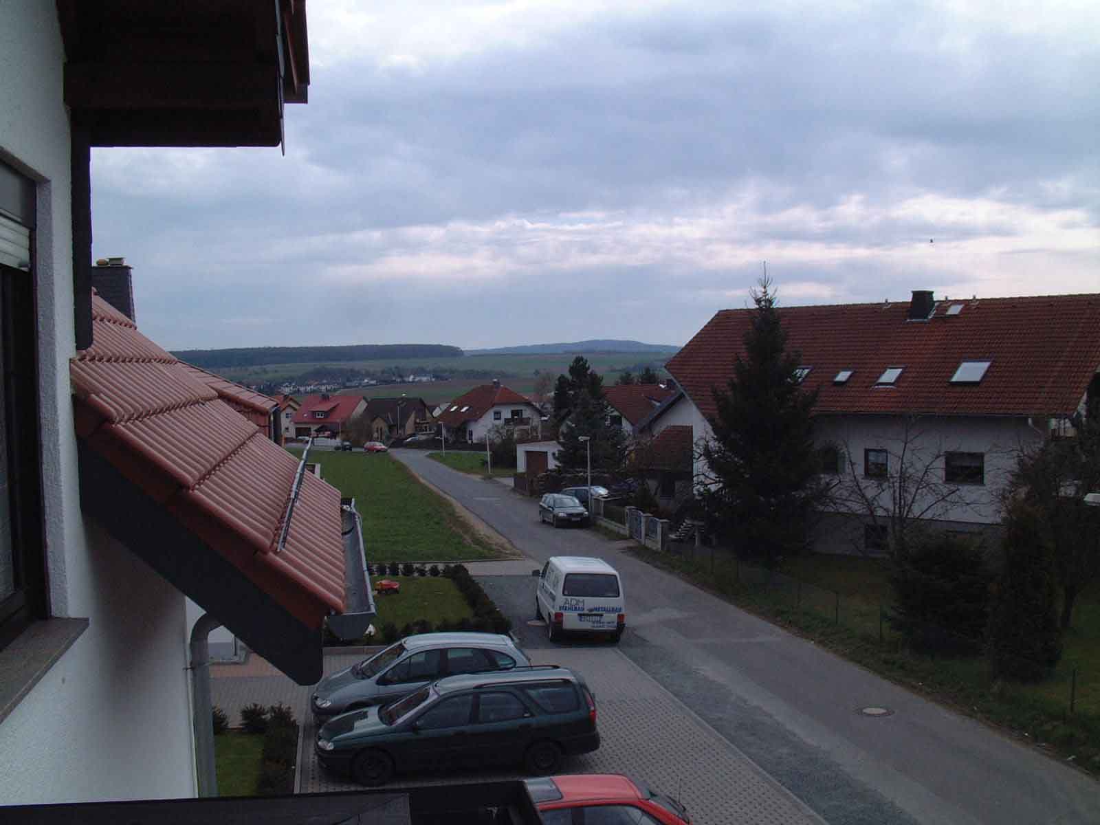 Blick vom Balkon